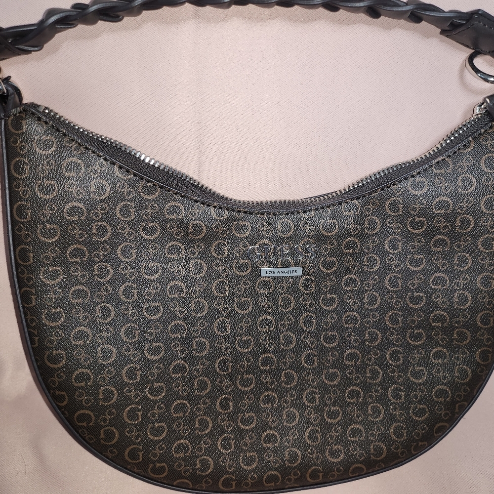 GUESS Brown Patterned Shoulder Bag - Crossbody NEW Without Tags